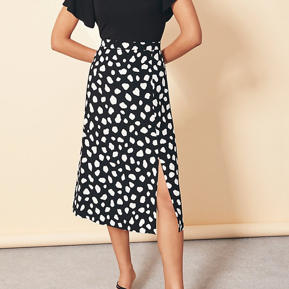 Leopard Print Slip Skirt